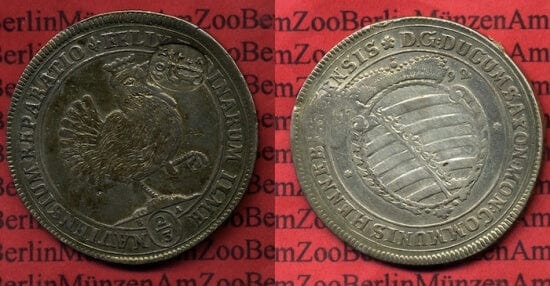 神聖ローマ帝国 1692年 2/3 ターレル 銀貨 美品