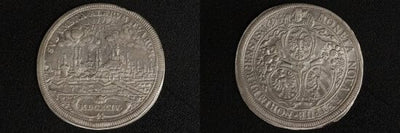 ニュルンベルク レオポルド1世 都市景観 1694年 ターレル 銀貨 極美品