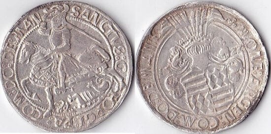 kosuke_dev マンスフェルト ギュンター4世 エルンスト2世 1523年 ターレル 銀貨 美品