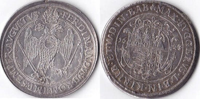 kosuke_dev フッガー バーベンハウゼン フェルディナント2世 1623年 ターレル 銀貨 極美品