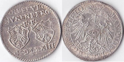 ニュルンベルク マクシミリアン2世 1573年 グルデン ターレル 銀貨 60 クロイツァー 極美品