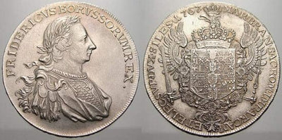 kosuke_dev ブランデンブルク プロイセン フリードリヒ2世 1767年 レバンテターレル 銀貨 未使用