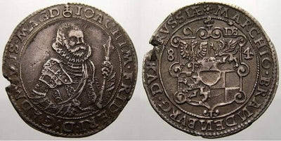kosuke_dev マクデブルク ブランデンブルク 大司教ヨアヒムフレデリック 1584年 1/4 ターレル 銀貨 美品+