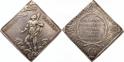 神聖ローマ帝国 ザクセン アルバー ライン ヨハン・ゲオルク2世 ターレルクリッペ 1679年 美品+