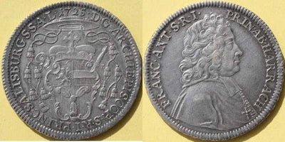kosuke_dev 神聖ローマ帝国 ザルツブルグ フランツ ターレル銀貨 1725年 極美品