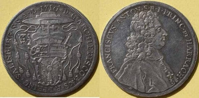 kosuke_dev 神聖ローマ帝国 ザルツブルグ フランツ ターレル銀貨 1716年 極美品