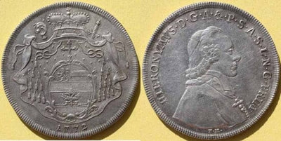 kosuke_dev 神聖ローマ帝国 パリス・ロドロン ターレル銀貨 1625年 美品