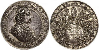 kosuke_dev マインツ アンセルム・フランツ・フォン インゲルハイム ターレル銀貨 1688年 極美品