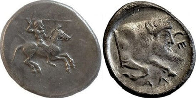 kosuke_dev シチリア ステーター銀貨 紀元前490-475年 未使用/極美品