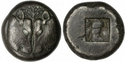 kosuke_dev 古代ギリシャ 2頭の牛 ステーター硬貨 紀元前500-450年 美品