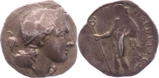 kosuke_dev クレタ島 ディオニソス ヘルメス ステーター 紀元前330-280年 美品
