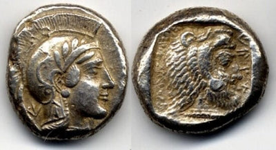 kosuke_dev 古代ギリシャ アテナ ヘラクレス ステーター 紀元前440-410年 美品