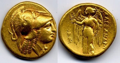 kosuke_dev マケドニア王朝 アテナ ニケ ステーター金貨 紀元前325-319年 美品