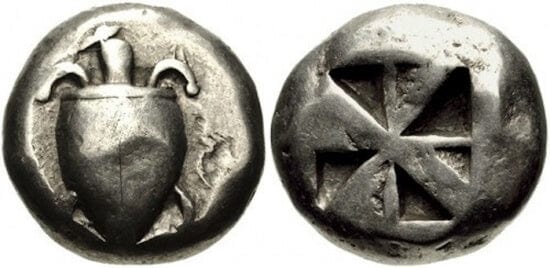 アンティークコイン専門店「アンティークコインギャラリア」PCGS社・NGC社認定ディーラーに相談 アッティカ ステーター 紀元前510-490年 美品