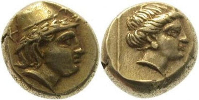 kosuke_dev 古代ギリシャ レスボス ミチレーン ヘカテ BC330年 ステーター 金貨 美品