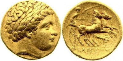 kosuke_dev 古代ギリシャ マケドニア王国 フィリッポス2世 BC359-336年 ステーター 金貨