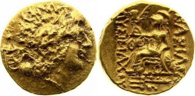 kosuke_dev 古代ギリシャ トラキア  リュシマコス BC305-281年 AV ステーター 金貨