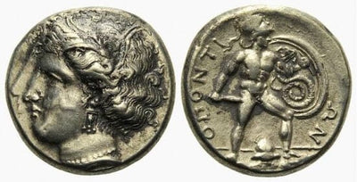 kosuke_dev 古代ギリシャ ロクリス BC420-380年 ステーター 銀貨 極美品-美品
