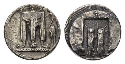 kosuke_dev 古代ギリシャ ブルティウム クロトン BC510年 AR ステーター 銀貨 美品+