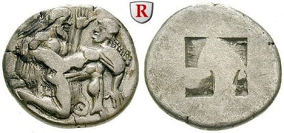 kosuke_dev 古代ギリシャ トラキア タソス BC510-480年 ステーター 銀貨 美品