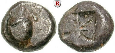 kosuke_dev 古代ギリシャ アイギナ ウミガメ BC540-530年 ステーター 銀貨 美品