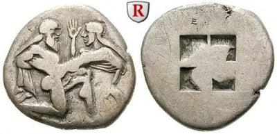 kosuke_dev 古代ギリシャ トラキア タソス BC525-463年 ステーター 銀貨 美品+