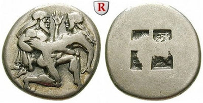 kosuke_dev 古代ギリシャ トラキア タソス BC550-463年 ステーター 銀貨 美品+