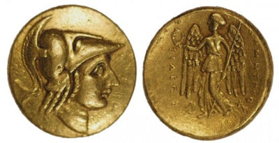 kosuke_dev 古代ギリシャ マケドニア王国 デメトリオス BC306-283年 AV ステーター 金貨 極美品