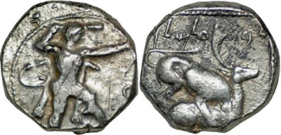 kosuke_dev 古代ギリシャ キプロス BallmelekII BC425-400年 AR ステーター 銀貨