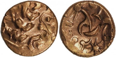 kosuke_dev 古代ギリシャ ケルト イギリス Corieltauvi BC45-10年 AV ステーター 金貨 極美品