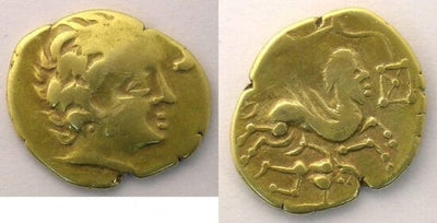kosuke_dev 古代ギリシャ ケルト Aulerci Cenomani ステーター 金貨 美品