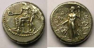 kosuke_dev 古代ギリシャ キリキア Nagidos BC374-356年 ステーター 銀貨 美品+/美品