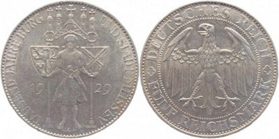 kosuke_dev ワイマール共和国 マイセン 1929年E 5マルク 銀貨 極美品