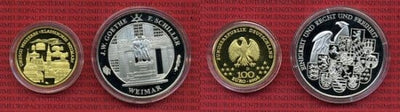 kosuke_dev ドイツ連邦共和国 ユネスコ 世界遺産シリーズ 2006年D 100ユーロ 金貨 銀貨 2枚セット 未使用