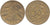 kosuke_dev ワイマール共和国 1925年 50ペニヒ 真鍮貨 極美品-美品