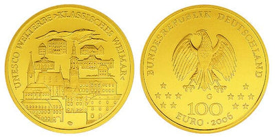 kosuke_dev ドイツ連邦共和国 ユネスコ 世界遺産都市 2006年G 100ユーロ 金貨 未使用