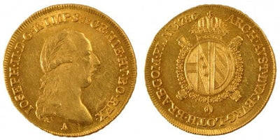 kosuke_dev ベルギー オーストリア オランダ ヨーゼフ2世 1786年 1/2 ソブリン 金貨 未使用