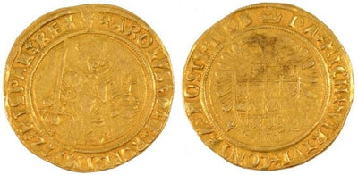 kosuke_dev ベルギー ブラバント公国 チャールズ5世 フローリン 金貨 美品