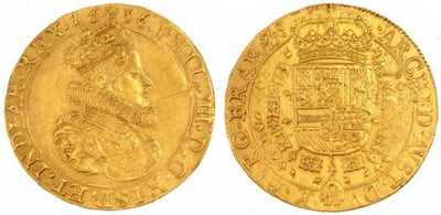 kosuke_dev ベルギー ブラバント公国 スペイン フィリップ4世 1636年 ダブルソブリン 金貨 未使用-