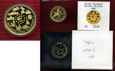 kosuke_dev ベルギー 新規加盟国 2004年 100ユーロ 金貨 プルーフ