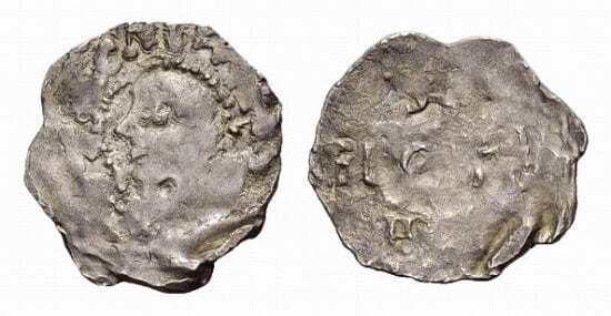 kosuke_dev ベルギー Thuin オットー3世 983-1002年 ペニー 銀貨 並品