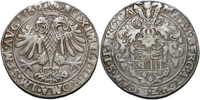 kosuke_dev ベルギー カンブレ教区 マキシミリアン 1569年 Rijksdaalder 銀貨 極美品