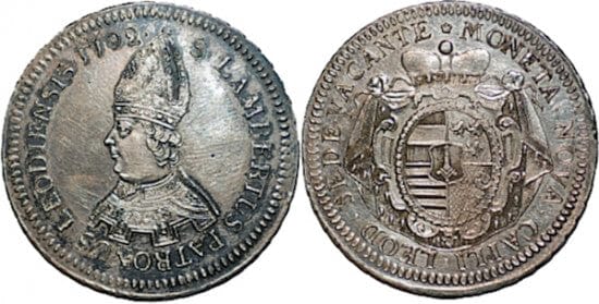 kosuke_dev ベルギー リエージュ セント・ランバート 1792年 エキュ 銀貨 極美品