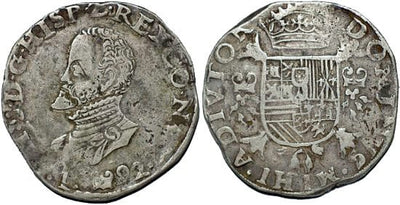 kosuke_dev ベルギー ナミュール フィリップ2世 1592年 フィリップス ターラー 銀貨 極美品