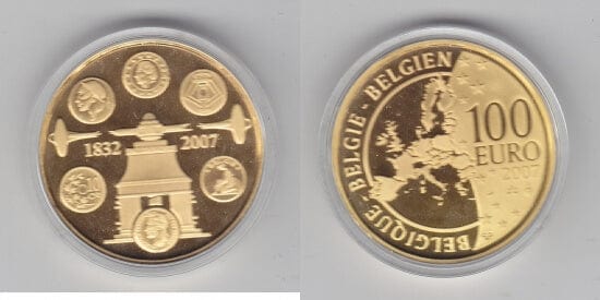kosuke_dev ベルギー 2007年 100ユーロ 金貨 プルーフ