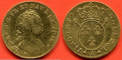 kosuke_dev フランス王　ルイ15世　硬貨 1716年 極美品
