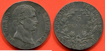 kosuke_dev フランス ナポレオン　5フラン硬貨 AN12年 極美品