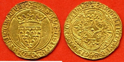 kosuke_dev フランス王　シャルル7世　1423年　金貨　極美品