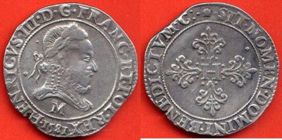 kosuke_dev フランス王　アンリ3世　1581年　銀貨　美品