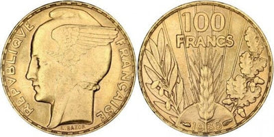kosuke_dev フランス　フランス第三共和政　100フラン　1935年　金貨　未使用